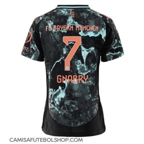 Camisa de time de futebol Bayern Munich Serge Gnabry #7 Replicas 2º Equipamento Feminina 2024-25 Manga Curta